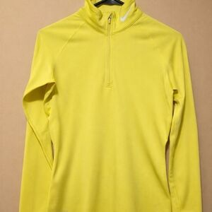 Nike Pro Combat Dri-Fit Therma Fit 1/2 Zip Jacket Womens Medium Fitted Thumbhole